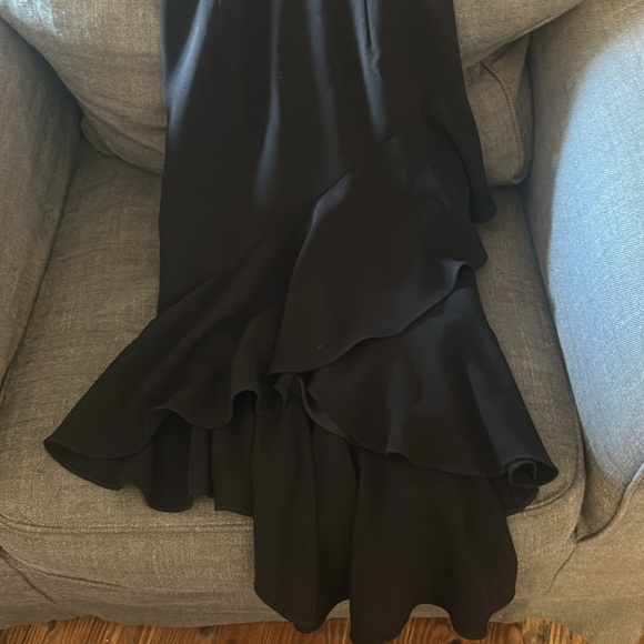 Dress The Population SZ XXS Black Spaghetti Strap Dress Fit & Flare - Picture 6 of 7